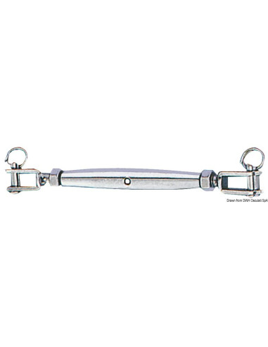 TENDITORE INOX 4 MM DUE FORCELLE FISSE