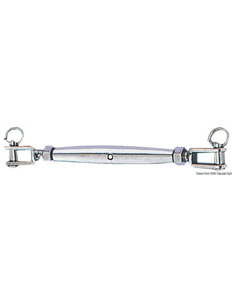 TENDITORE INOX 5 MM DUE FORCELLE FISSE