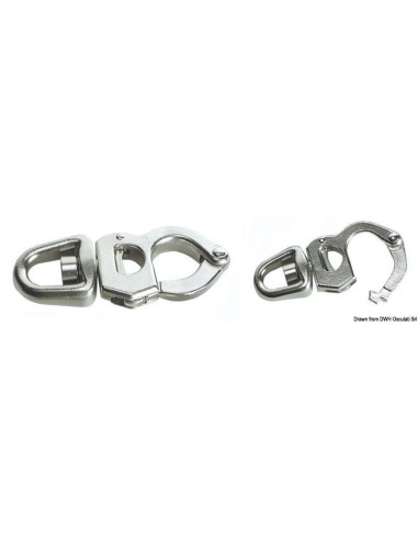 MOSCHETTONE INOX GRILLETTO MM 105