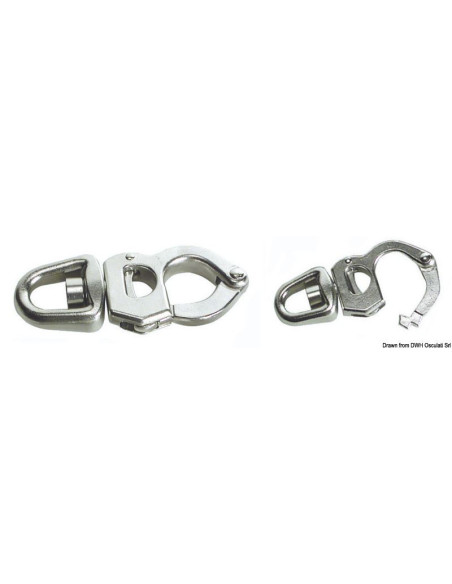 MOSCHETTONE INOX GRILLETTO MM 105