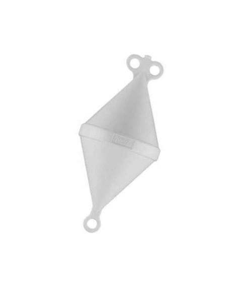 GAVITELLO BICONO 22 X 49 CM BIANCO