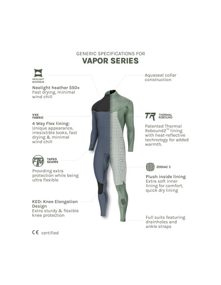 PROLIMIT - VAPOR STREAMER C-ZIP 6/4 FTM TR HOODED