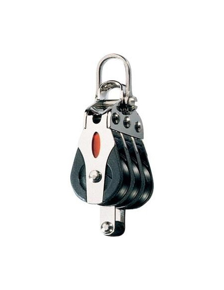 RONSTAN BLOCK TRIPLE WITH BECKET for 20 mm