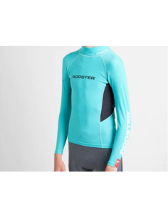 ROOSTER - LYCRA MANICHE LUNGHE VERDE ACQUA