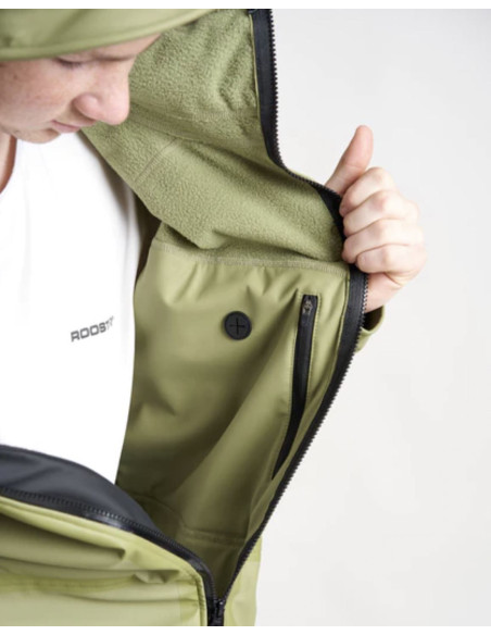 ROOSTER - GIACCA AQUAFLEECE RIGGING COAT KHAKI