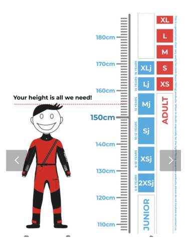SANDILINE - JUNIOR DRYSUIT RISING STAR ROOKIE RED