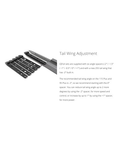 TO USE ON FOIL STARBOARD AND IQ FOIL THE SET INCLUDES 6PCS (-2,-1.5, -1, -0.5, 0, +1)