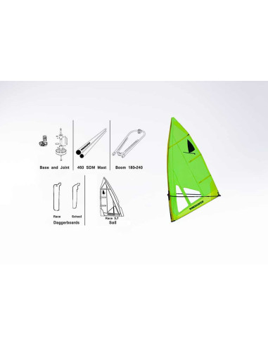 STARBOARD - SET WINDSURFER LT (DESIGN) + RIG (5.7 SAIL)
