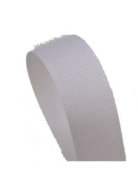 VELCRO - DA CUCIRE MASCHIO BIANCO 25MM - AL METRO