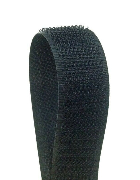 VELCRO - DA CUCIRE MASCHIO NERO 25MM - AL METRO