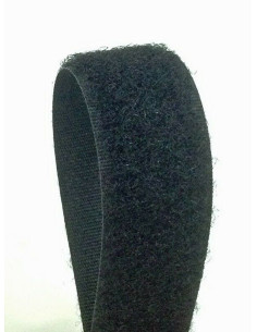 VELCRO - TO SEW BLACK 25MM LOOP - BY METER