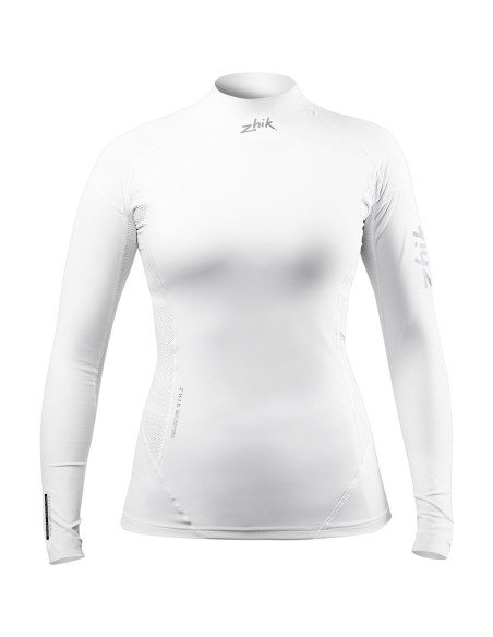 ZHIK - LYCRA DONNA ECO SPANDEX MANICA LUNGA BIANCA