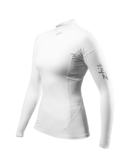 ZHIK - LYCRA DONNA ECO SPANDEX MANICA LUNGA BIANCA