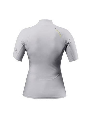 ZHIK - ECO SPANDEX  SHORT SLEEVE TOP PLATINUM