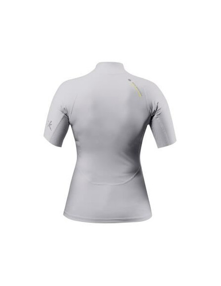 ZHIK - ECO SPANDEX  SHORT SLEEVE TOP PLATINUM